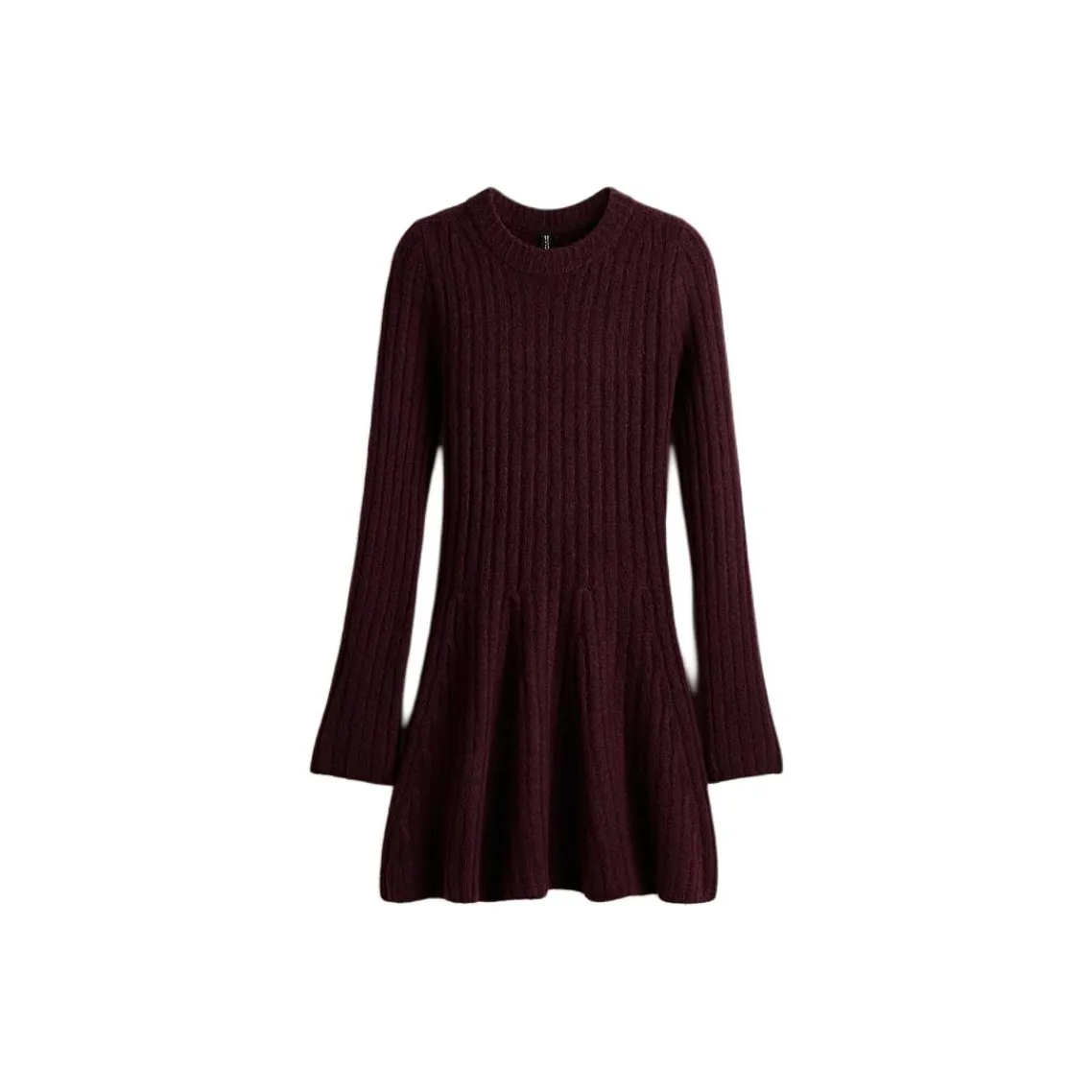 H M Бургунди Женские Длинные Платья с Длинными Рукавами