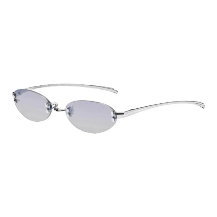 GENTLE MONSTER Металл OVAL SUNGLASSES Унисекс Серебряный