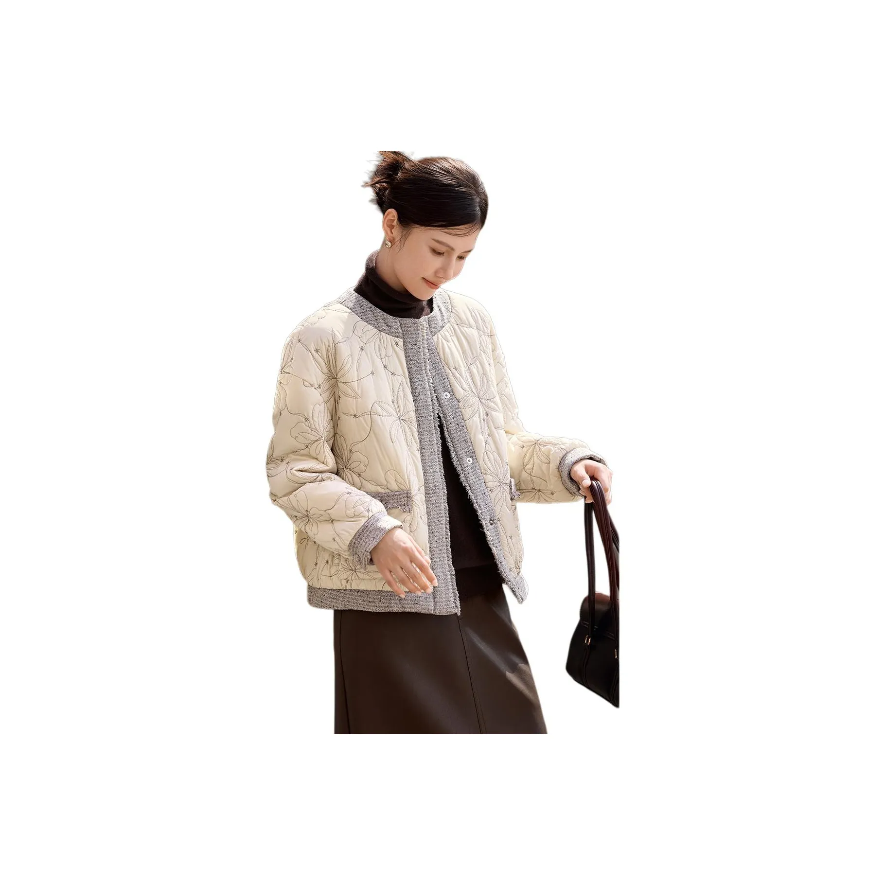 XWI Абрикос Бежевый Женские Пуховики