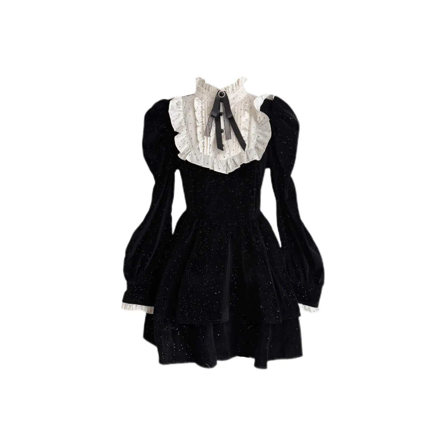 Udon House Длинное платье с длинными рукавами женское