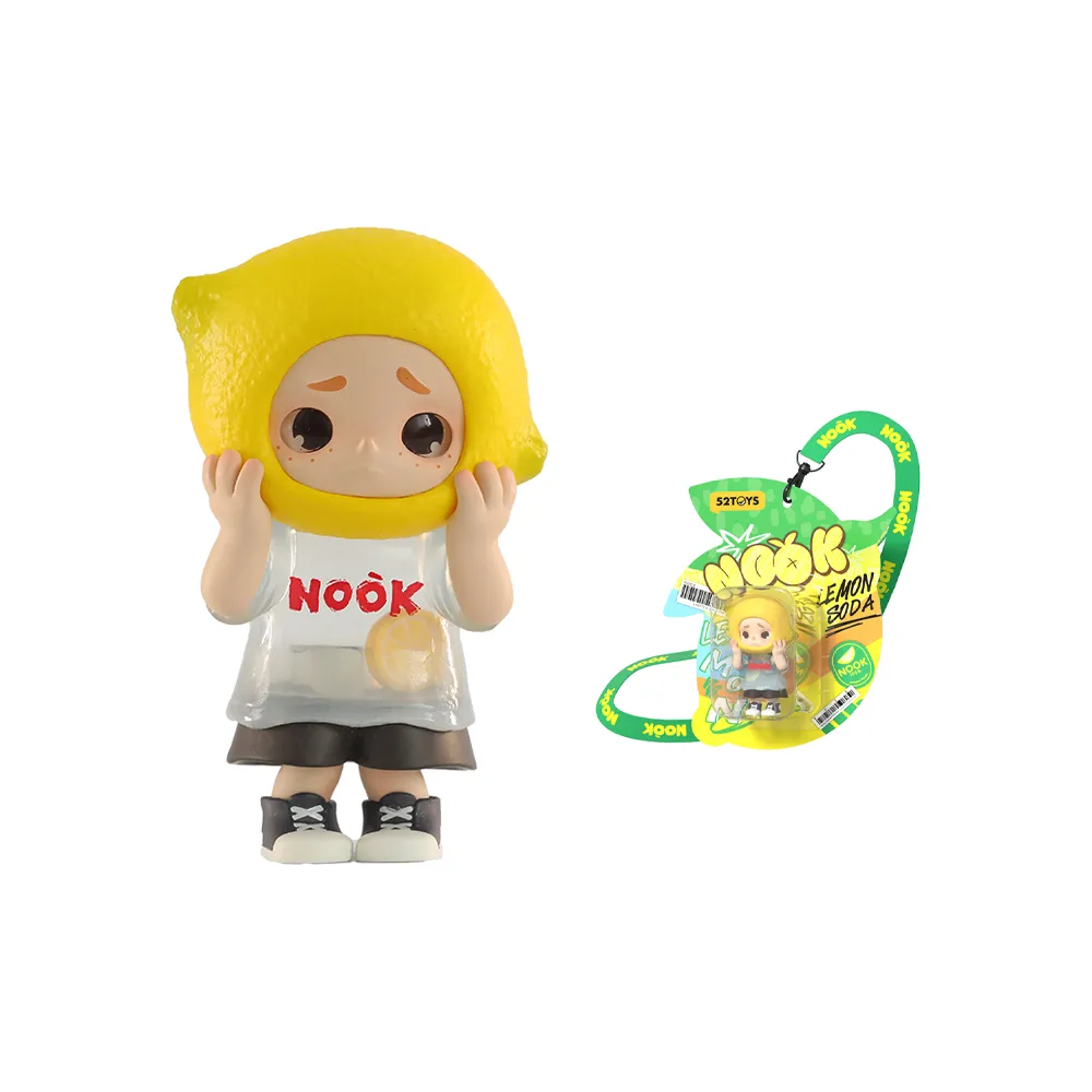 52TOYS NOOK Сода Лимон Модная игрушка Фигурка Аниме мерч Кукла Прозрачный слепой бокс на карточке 8,5 см