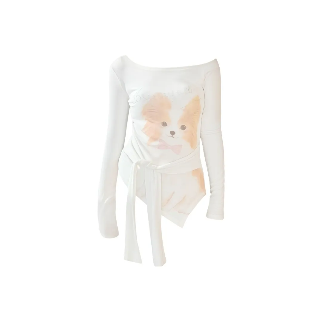 NATHANIA Белый Женские T-рубашки