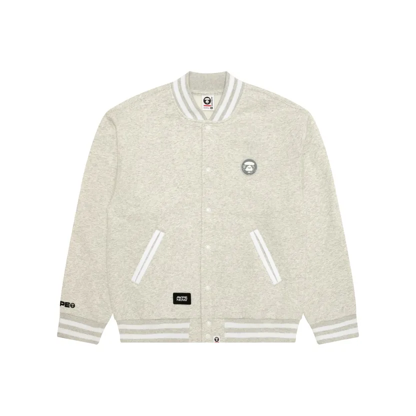 Aape Серый Белый WH2 Мужские Свитшоты