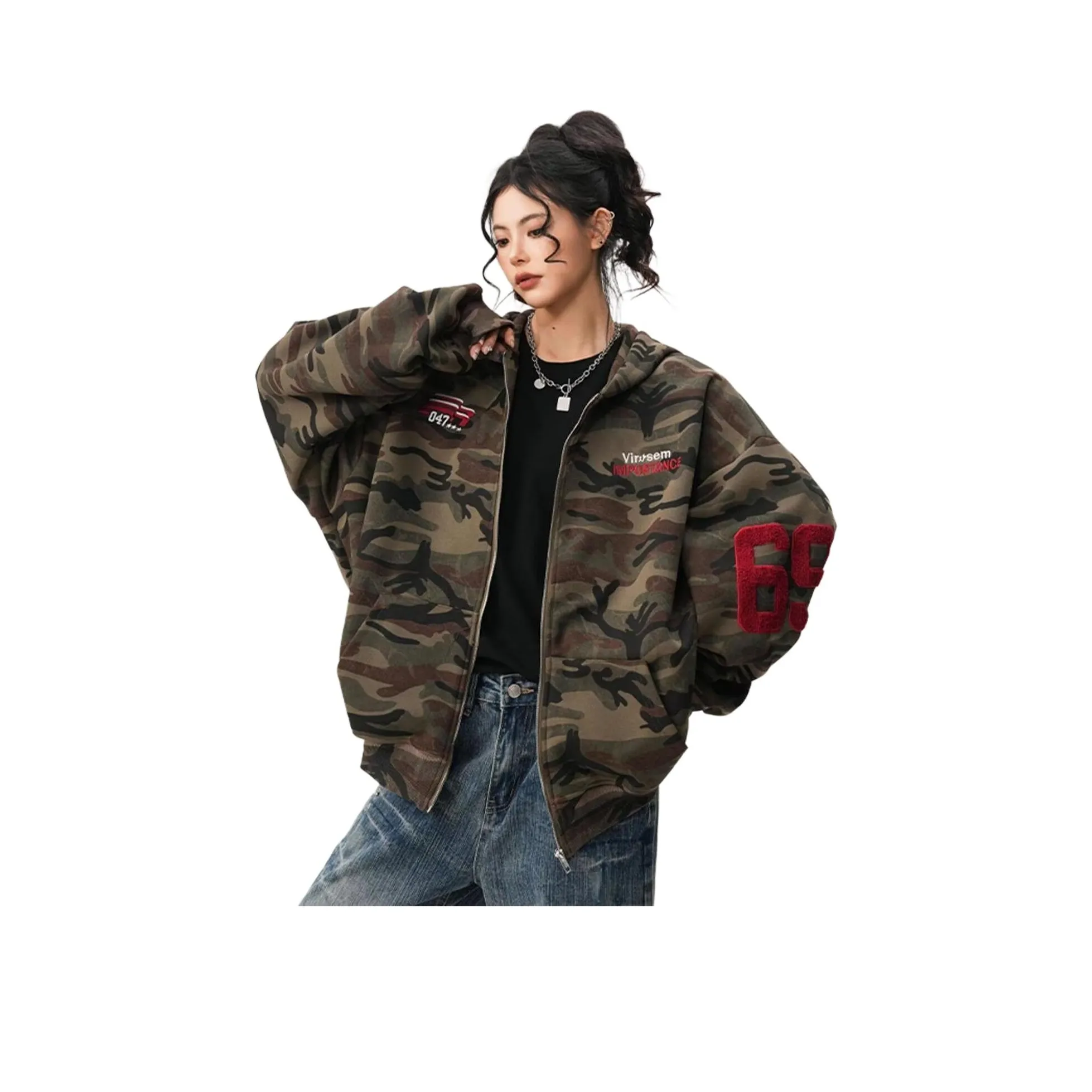 9c collective Камуфляж Ветровка Унисекс Куртки