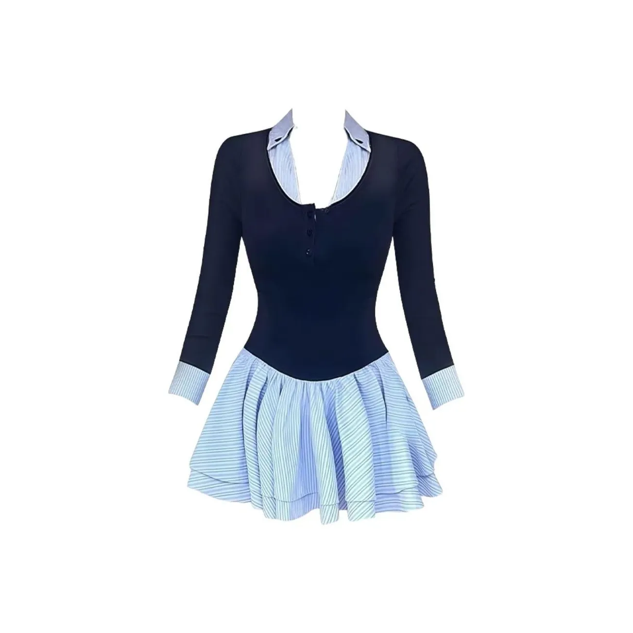 MA JOURNEE Длинное платье с длинными рукавами женское