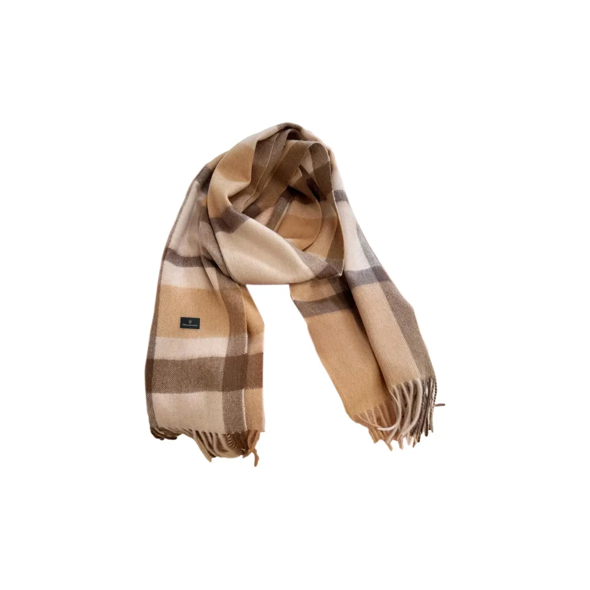 Maserati 100% шерсть Классический Клетка Многоцветный Универсальный Премиум Дизайн Мода Термический Унисекс