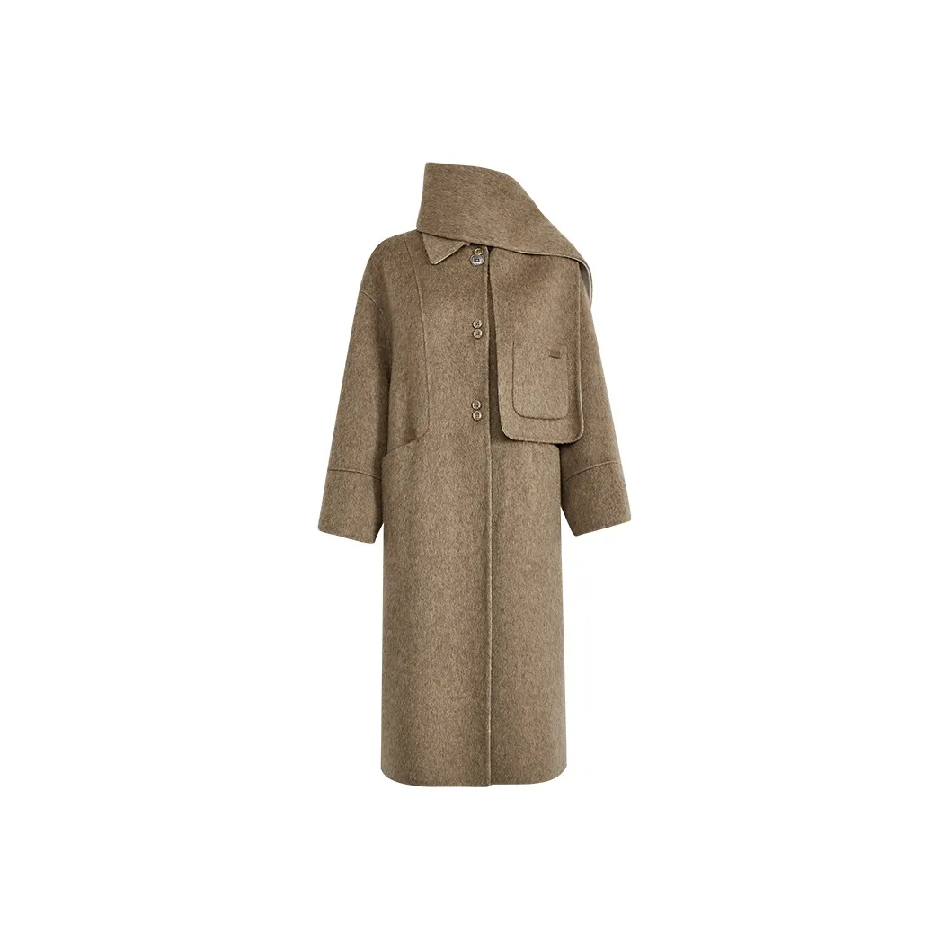 KUOSE Коричневый Женский Пальто