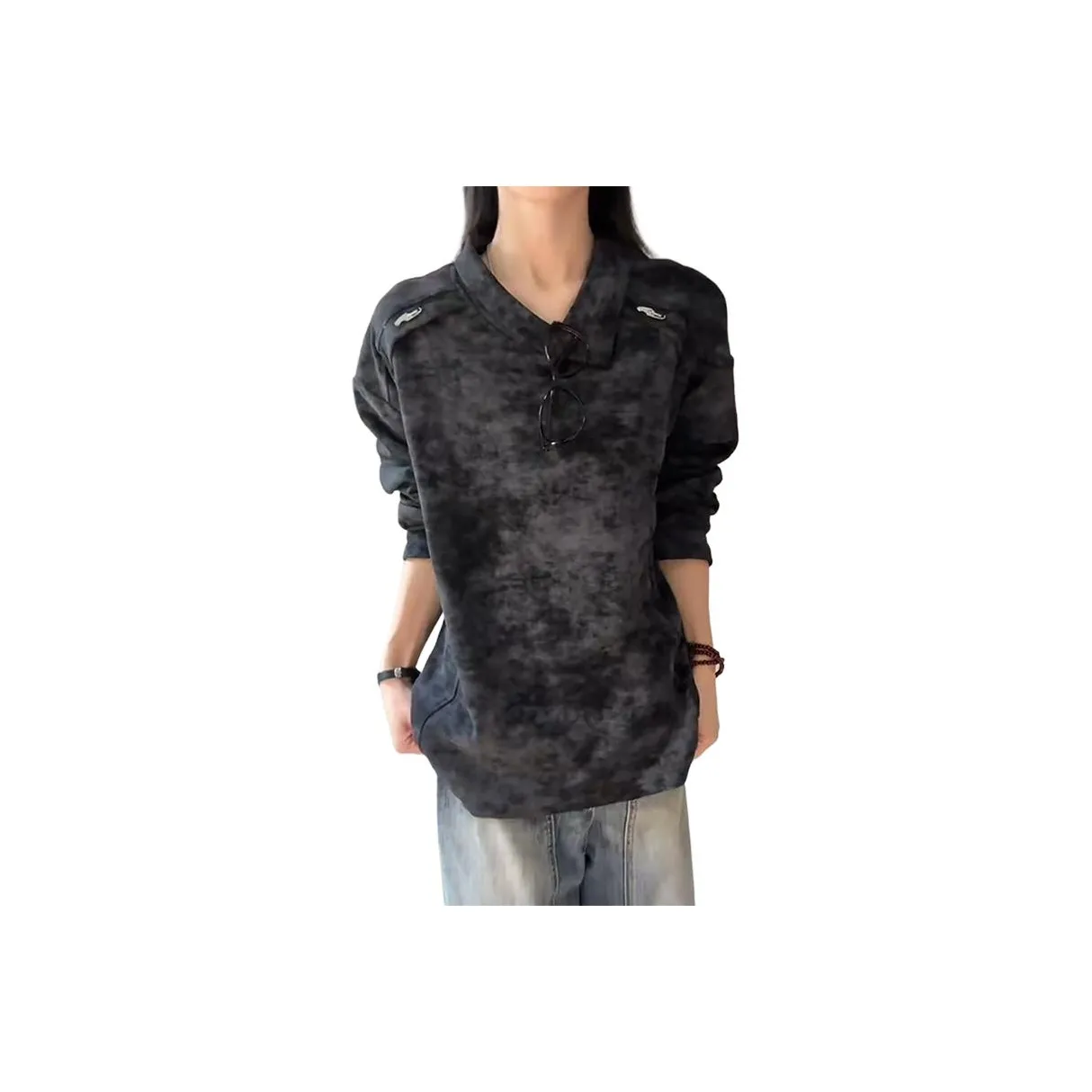 DARK HORSE Tie Dye Черный Унисекс Свитшоты