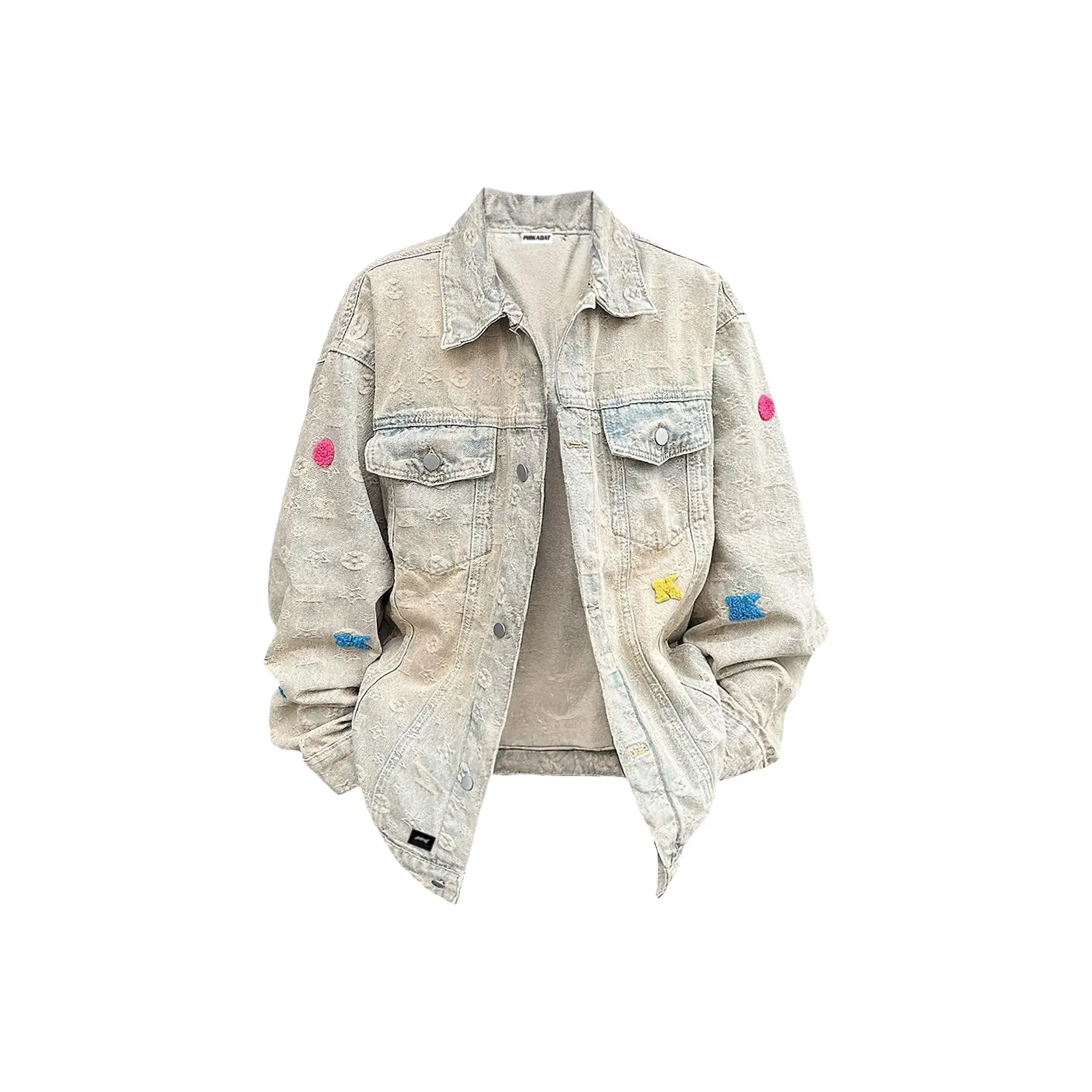 Pirkadat Denim Куртка Унисекс Желтый Грязь