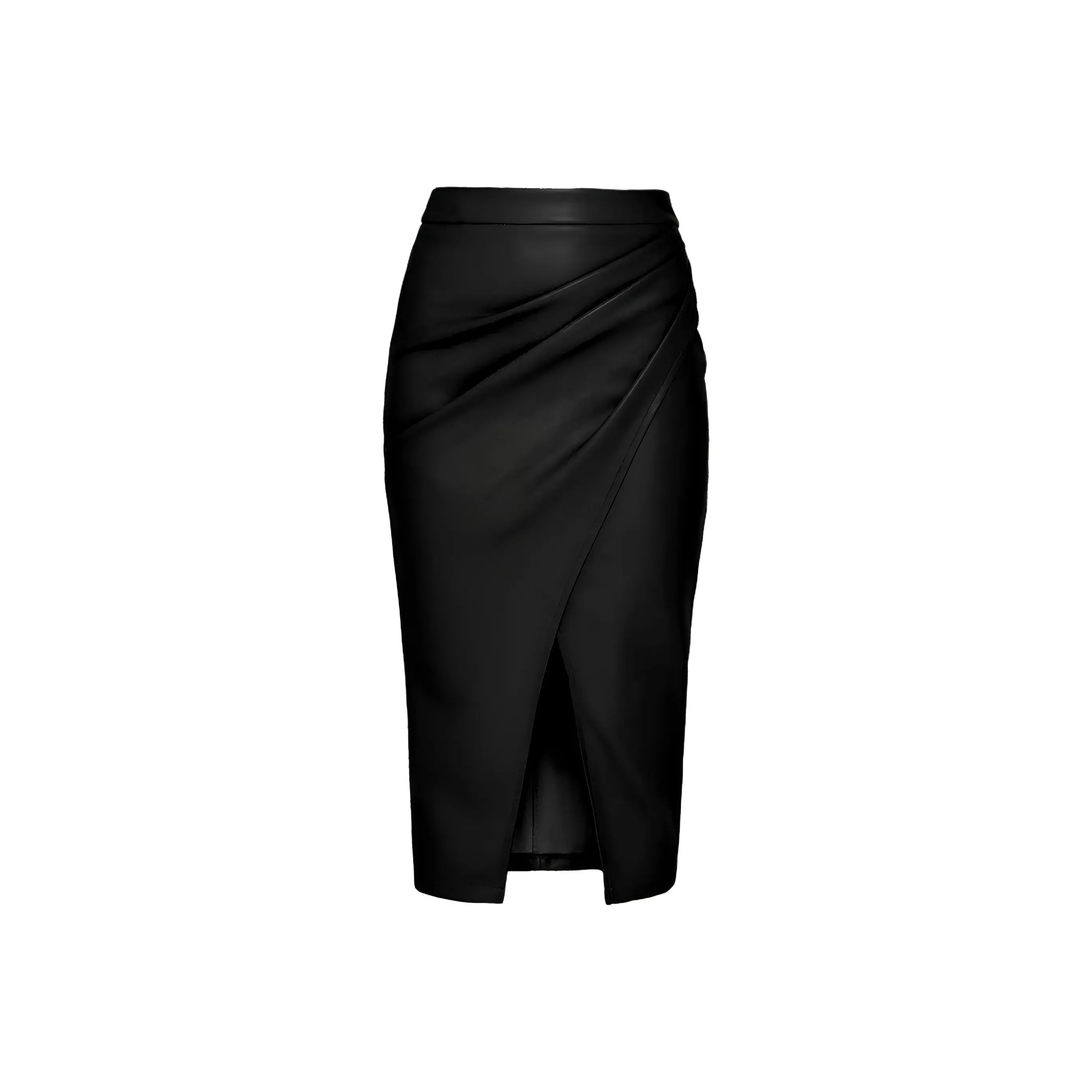 ONE SHALLOW Кожа Длинная Юбка Женская