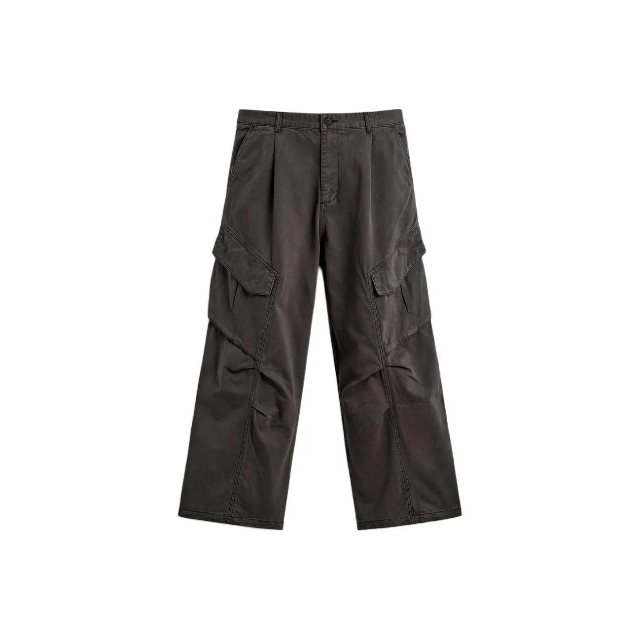 ZARA Темно-серые Мужские Карго Брюки