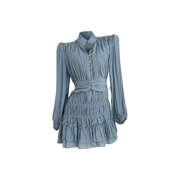 SECFLY OFFICIAL Длинное платье с длинными рукавами женское