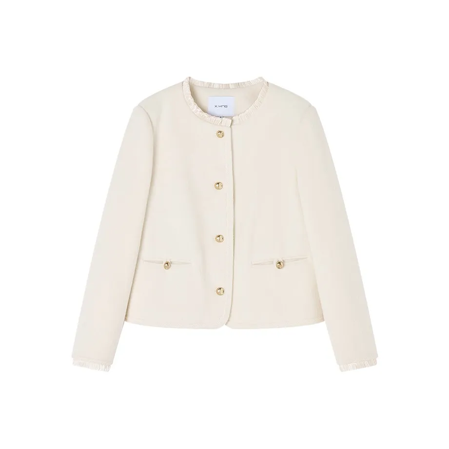 XIANGYING Белое Женское Пальто