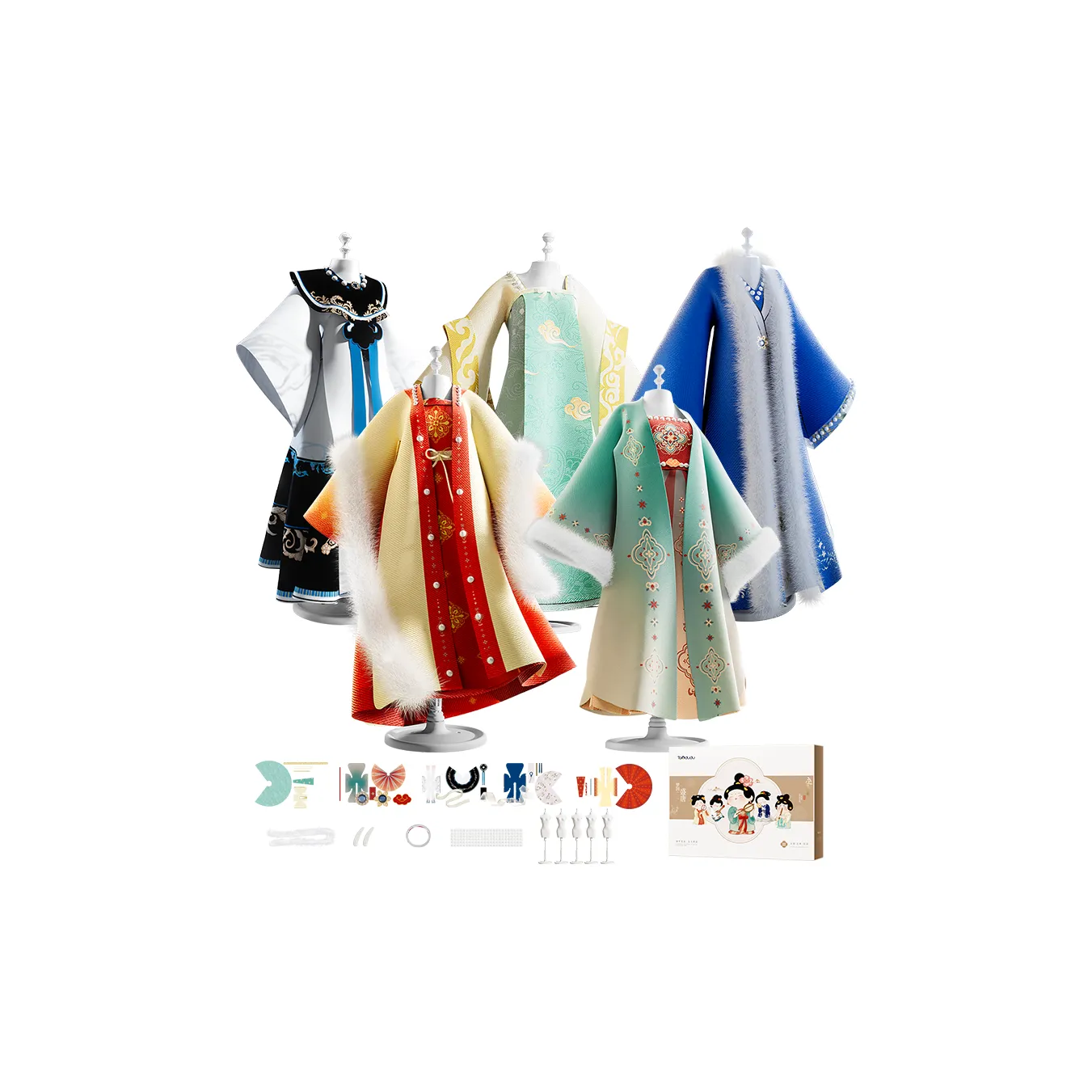 TAODUDU Одежда Дизайн DIY Ханьфу Китайский стиль Одежда DIY Игрушки