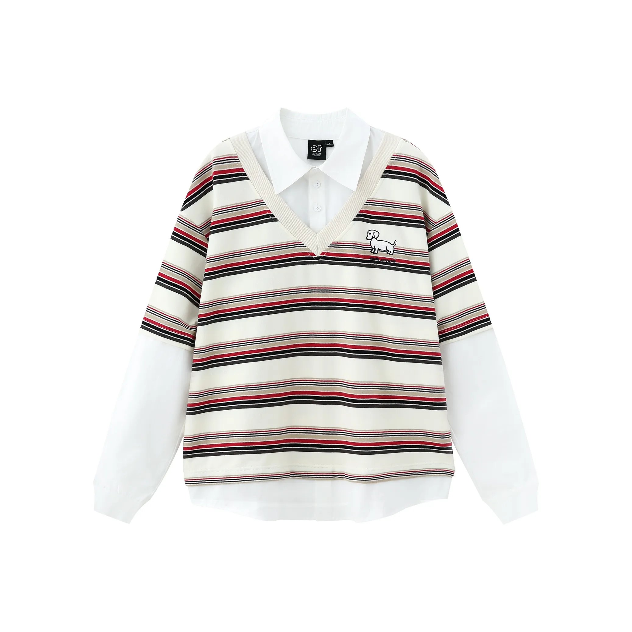 ER Красные Полосы Унисекс Поло