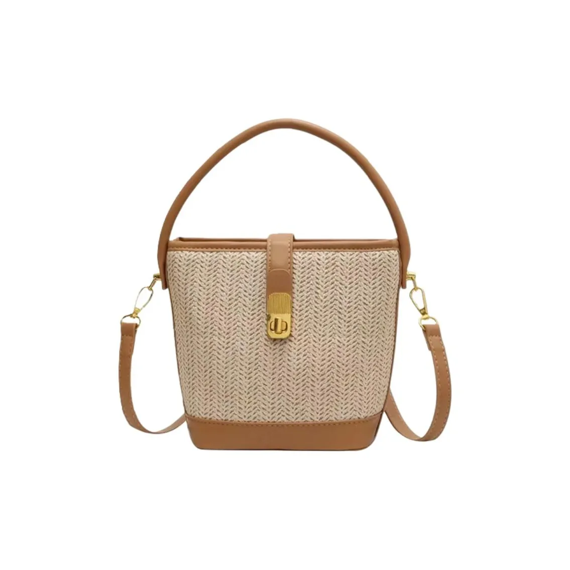 PINK·LAND Сумка из соломенной плетени стандартная женская