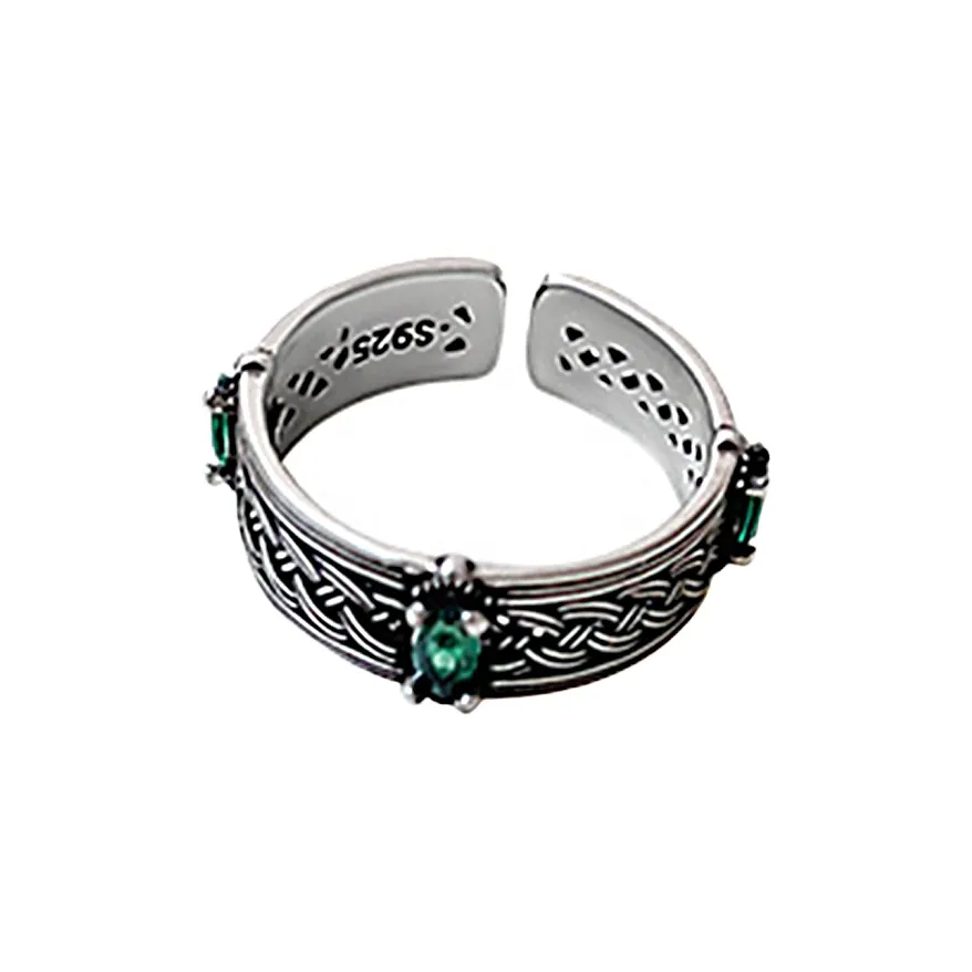 KILOH Медный Никелевый Сплав Серебряное Покрытие Утолщенные Серебряные Кольца Унисекс