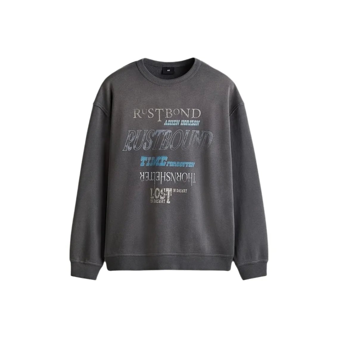 H M Темно-серый Мужской Свитшот