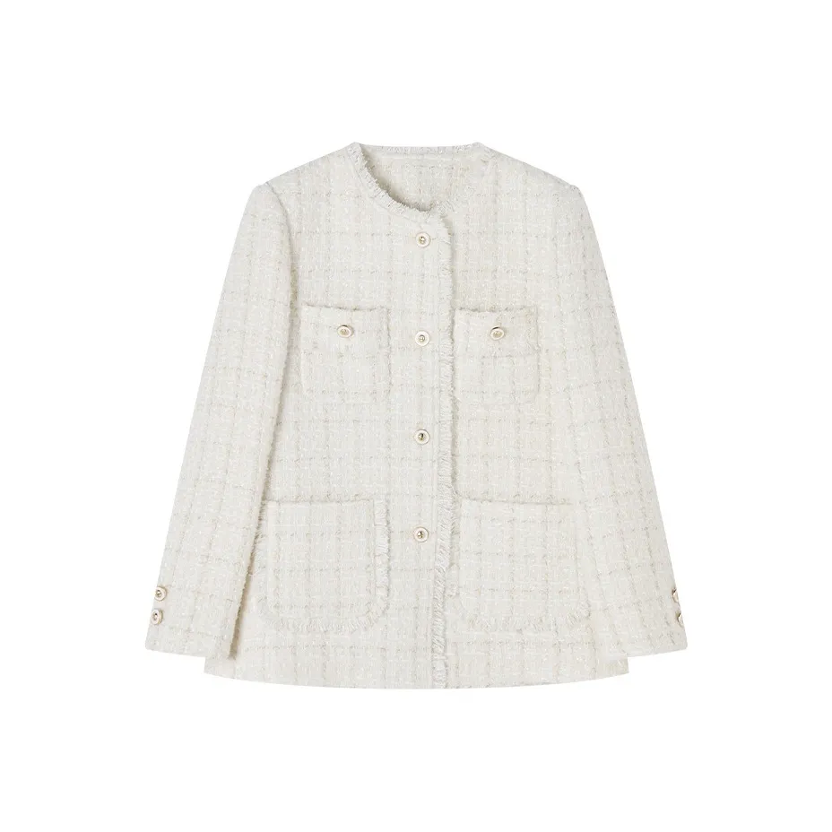 XIANGYING Белое Женское Пальто