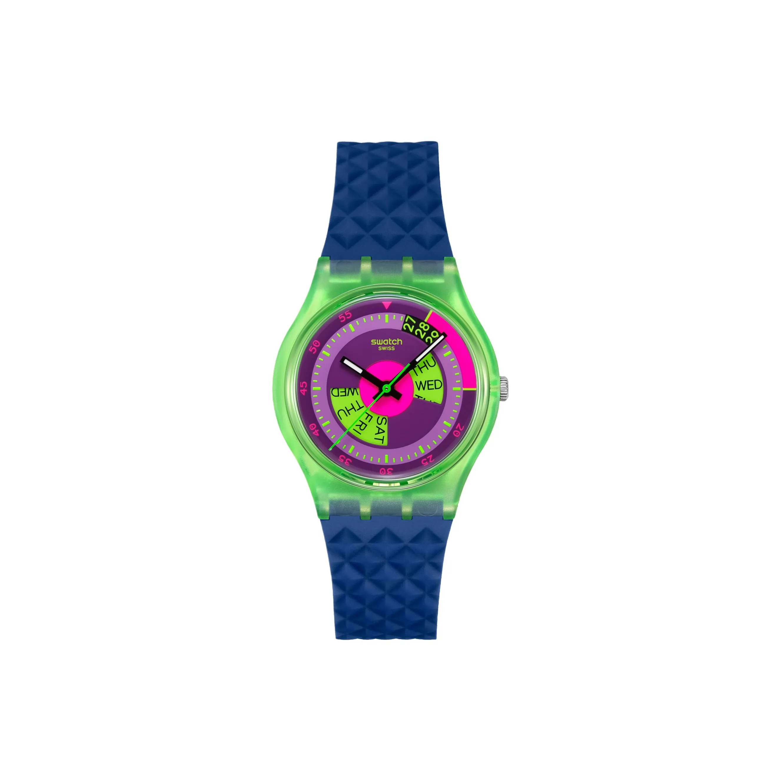 Swatch Quartz Механизм Женские часы 34 мм Фиолетовый