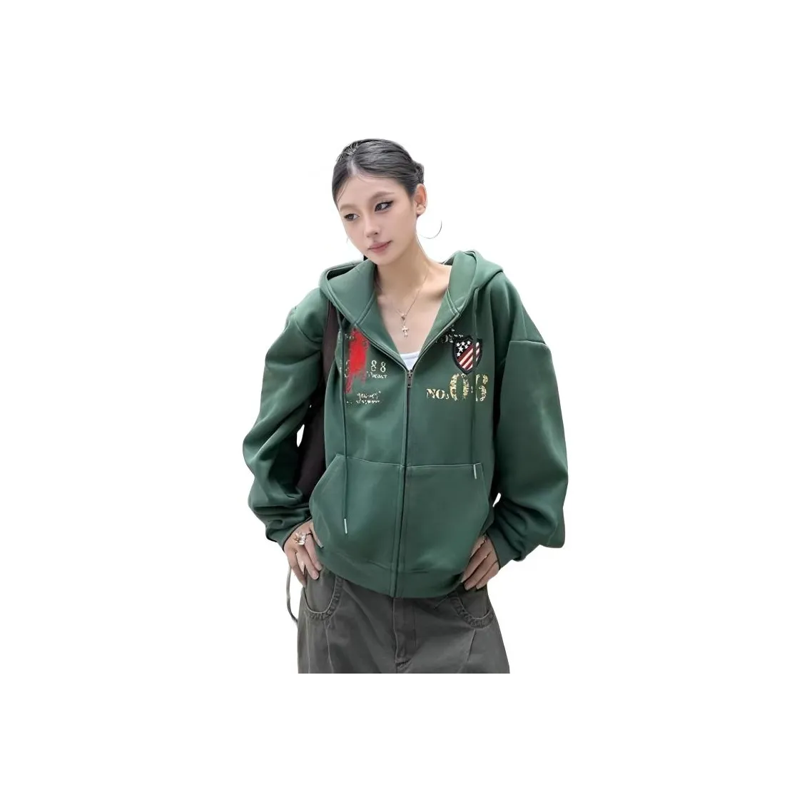 AMBER LIGHT Зеленый Унисекс Свитшоты