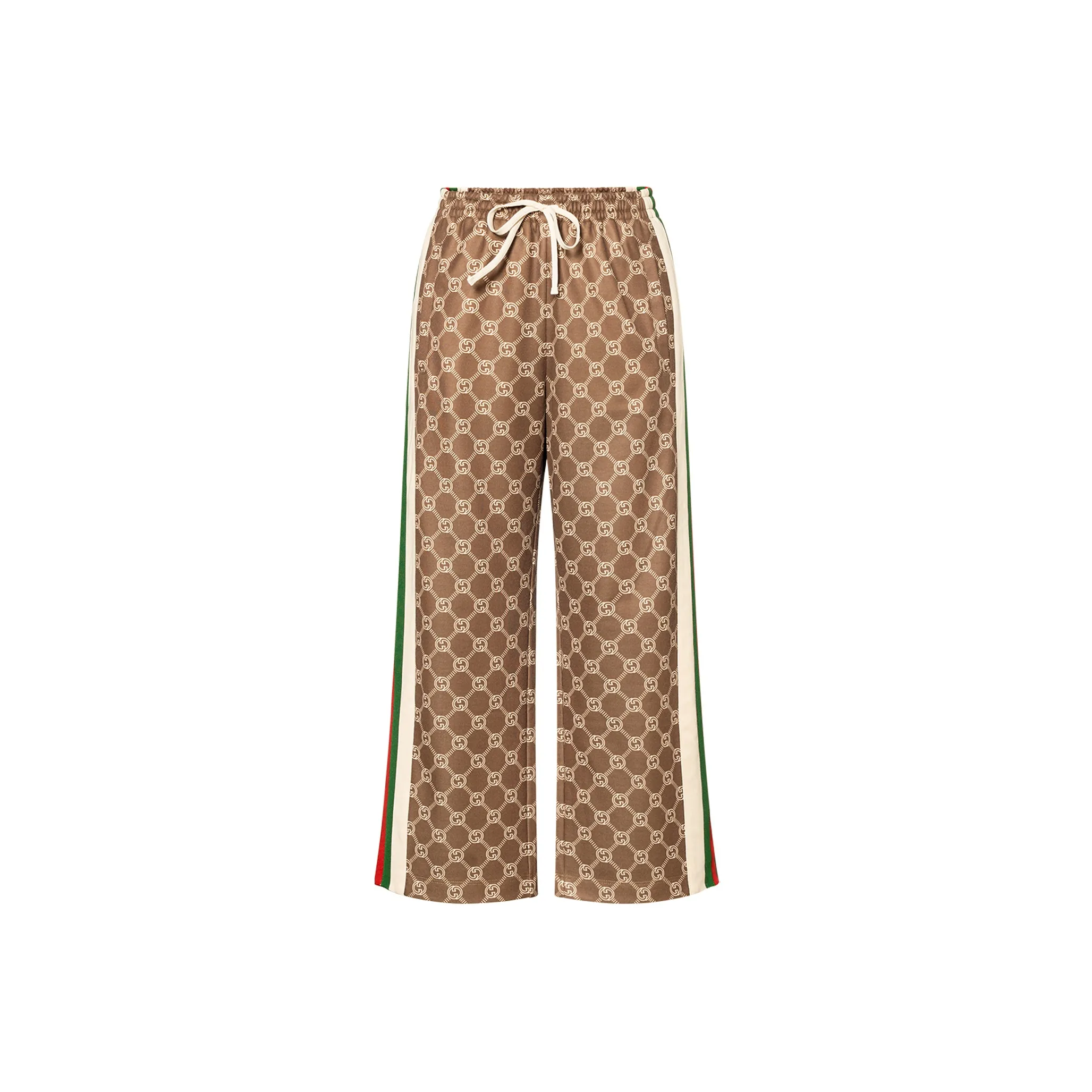 GUCCI Knitted Sweatpants Women's Khaki