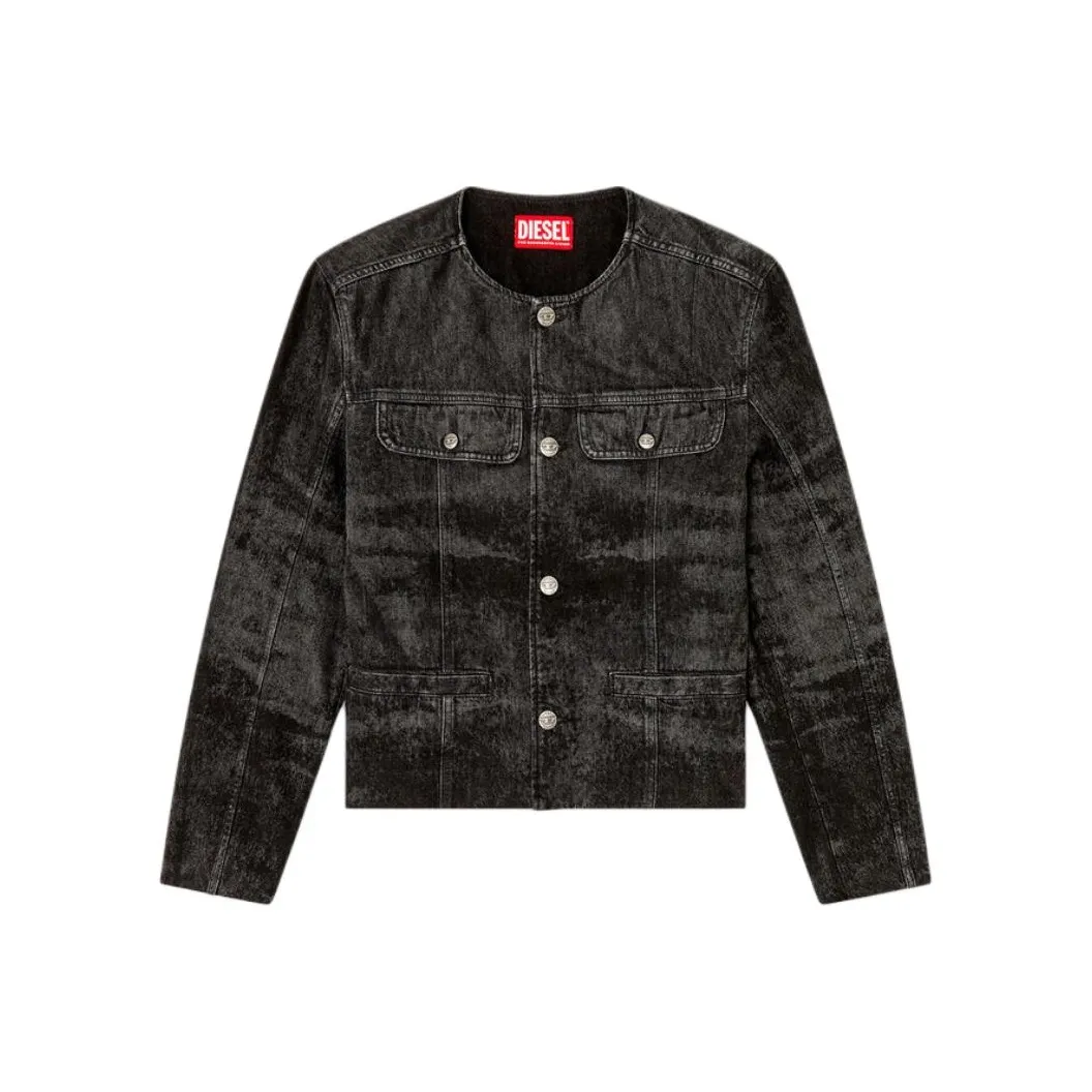 DIESEL Черные Мужские Джинсовые Куртки