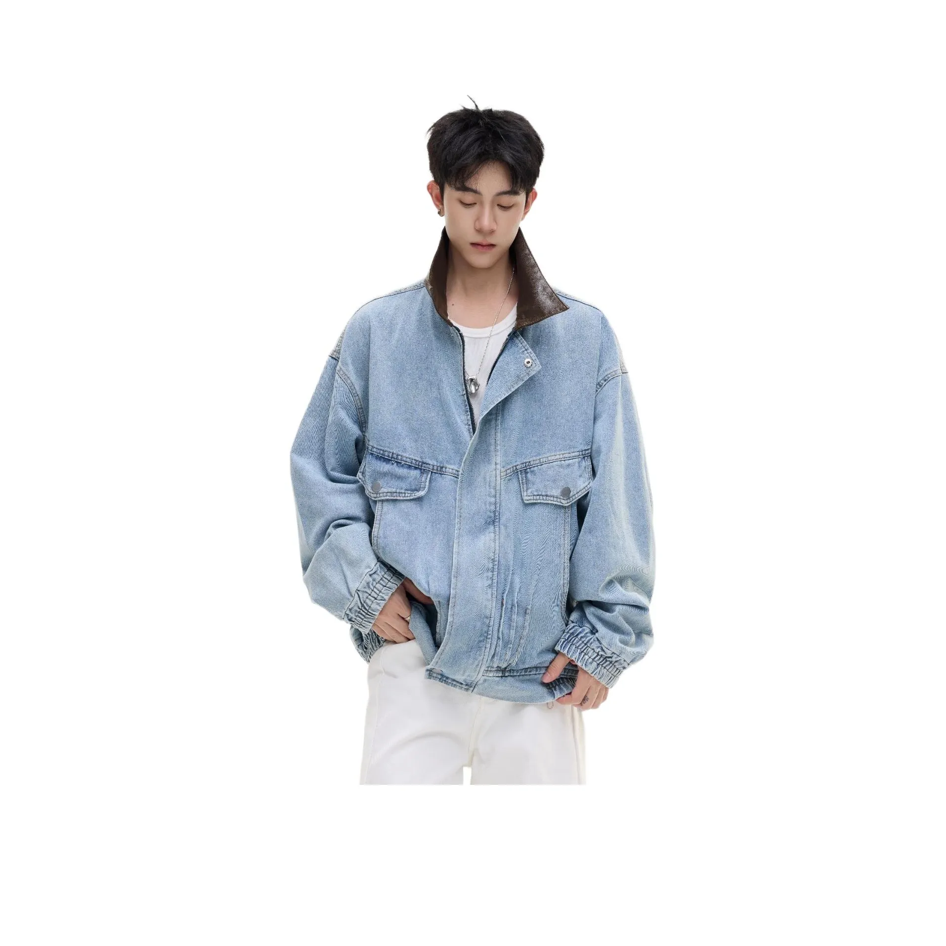 GEOGRE ALEX Синий Мужская Джинсовая Куртка