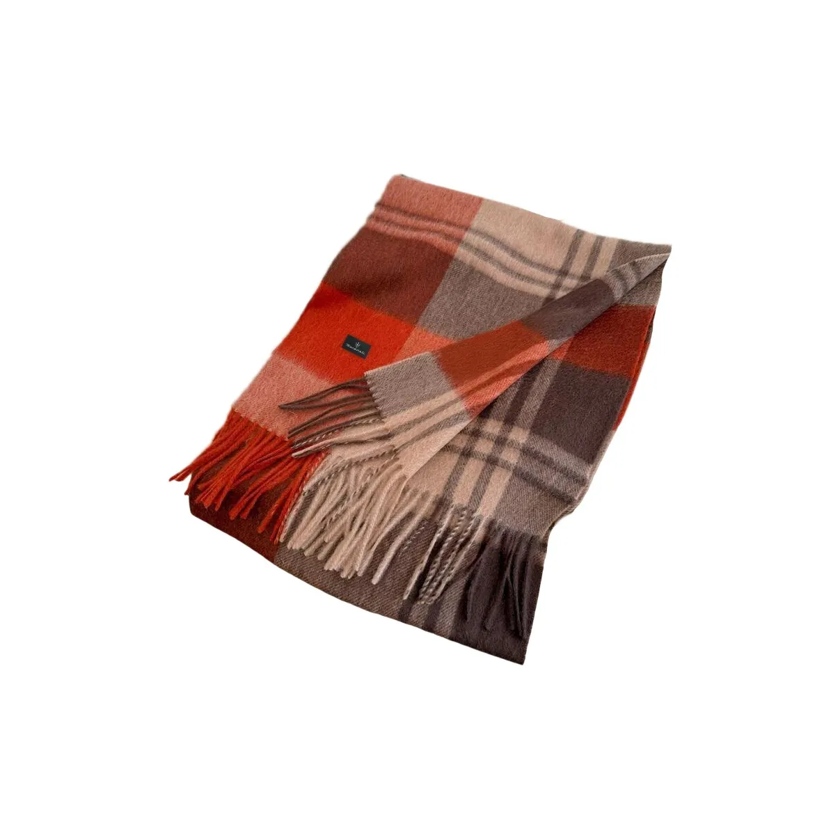 Maserati 100% шерсть водолазка дизайн клетка многоцветный унисекс классический модный термический