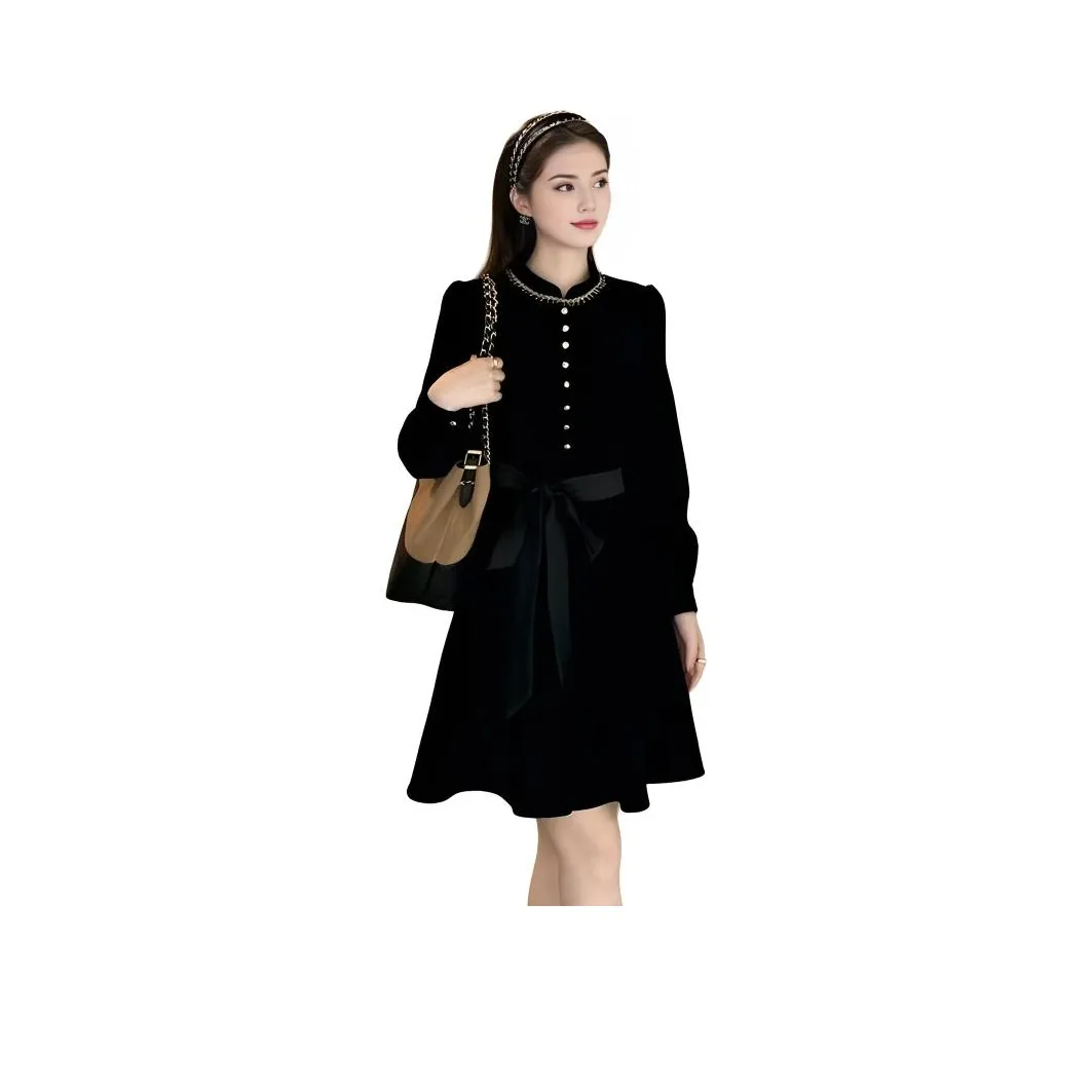 FINDSME GAGA Длинное платье с длинными рукавами женское