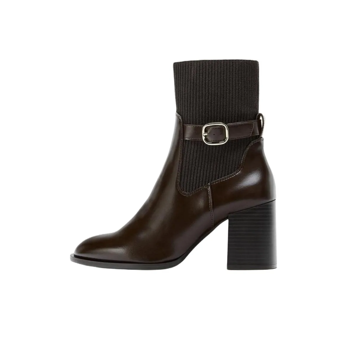 ZARA Ботильоны 8 см Женские Коричневый