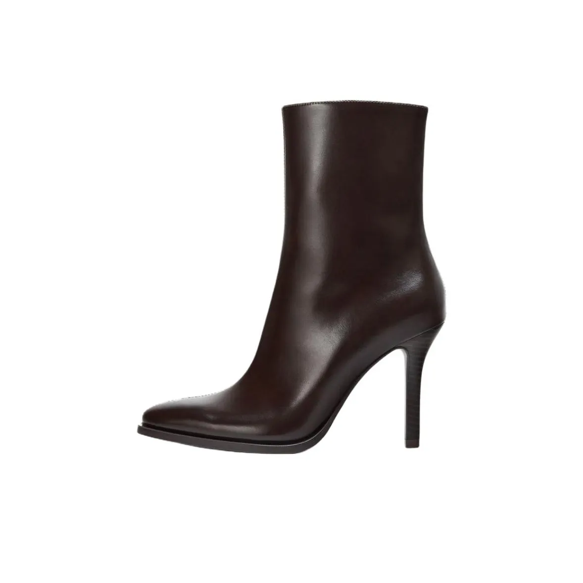 ZARA Ботильоны 10 см Женские Темно-красный Цвет