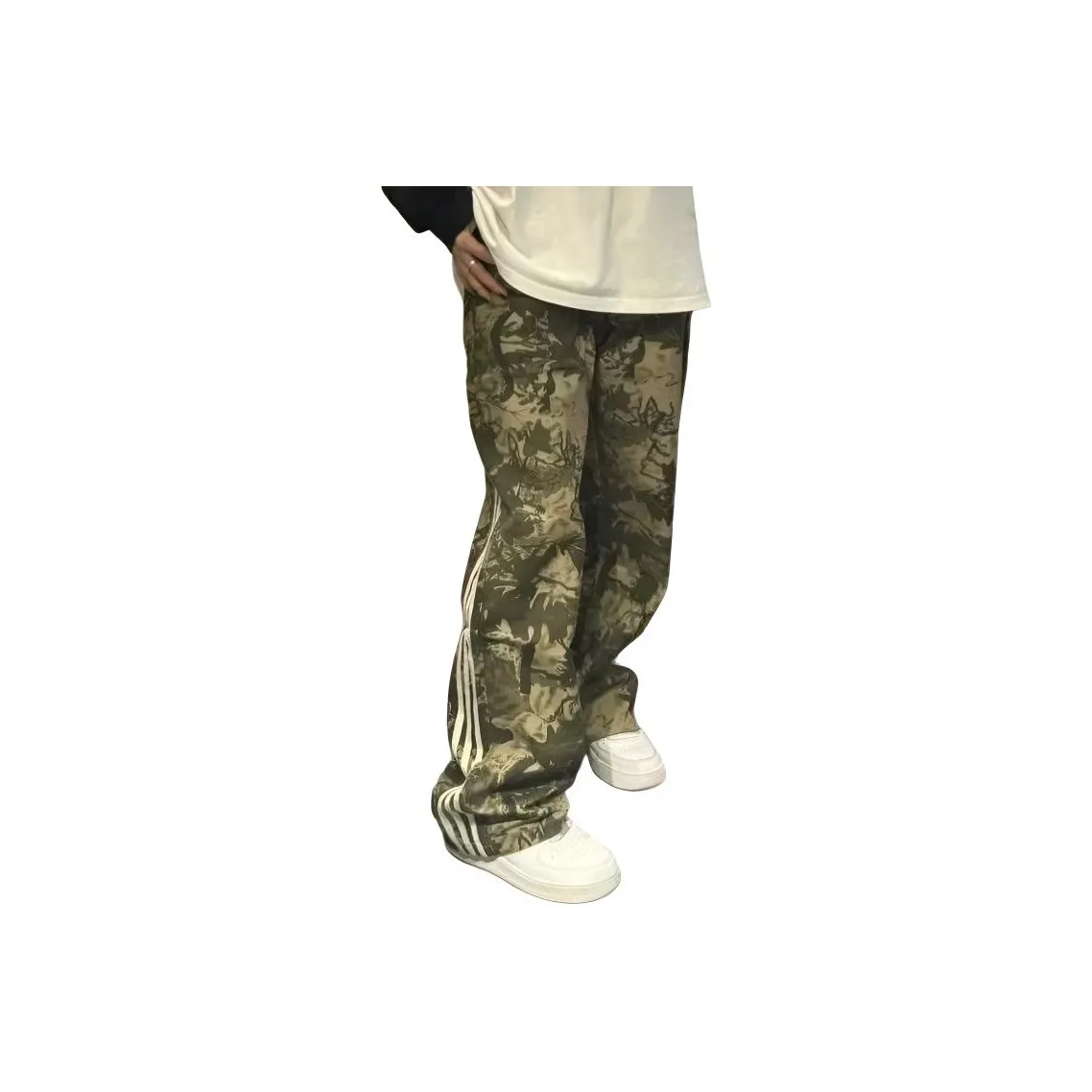 JIMI&JONS Изображение Цвет Унисекс Повседневные Штаны