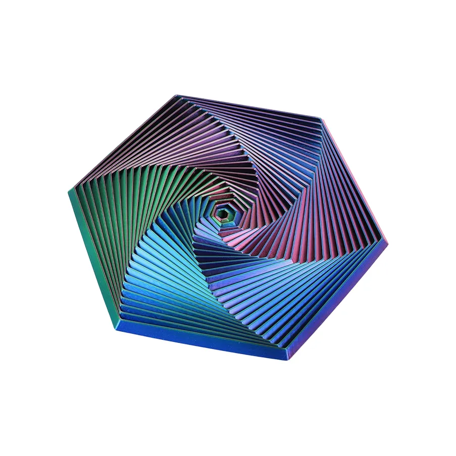 OUYILIAN 3D печать Fractal Anxiety Hexagon Веселье Студенты Мультяшный Stress Reliever Креативный Шуточный игрушка