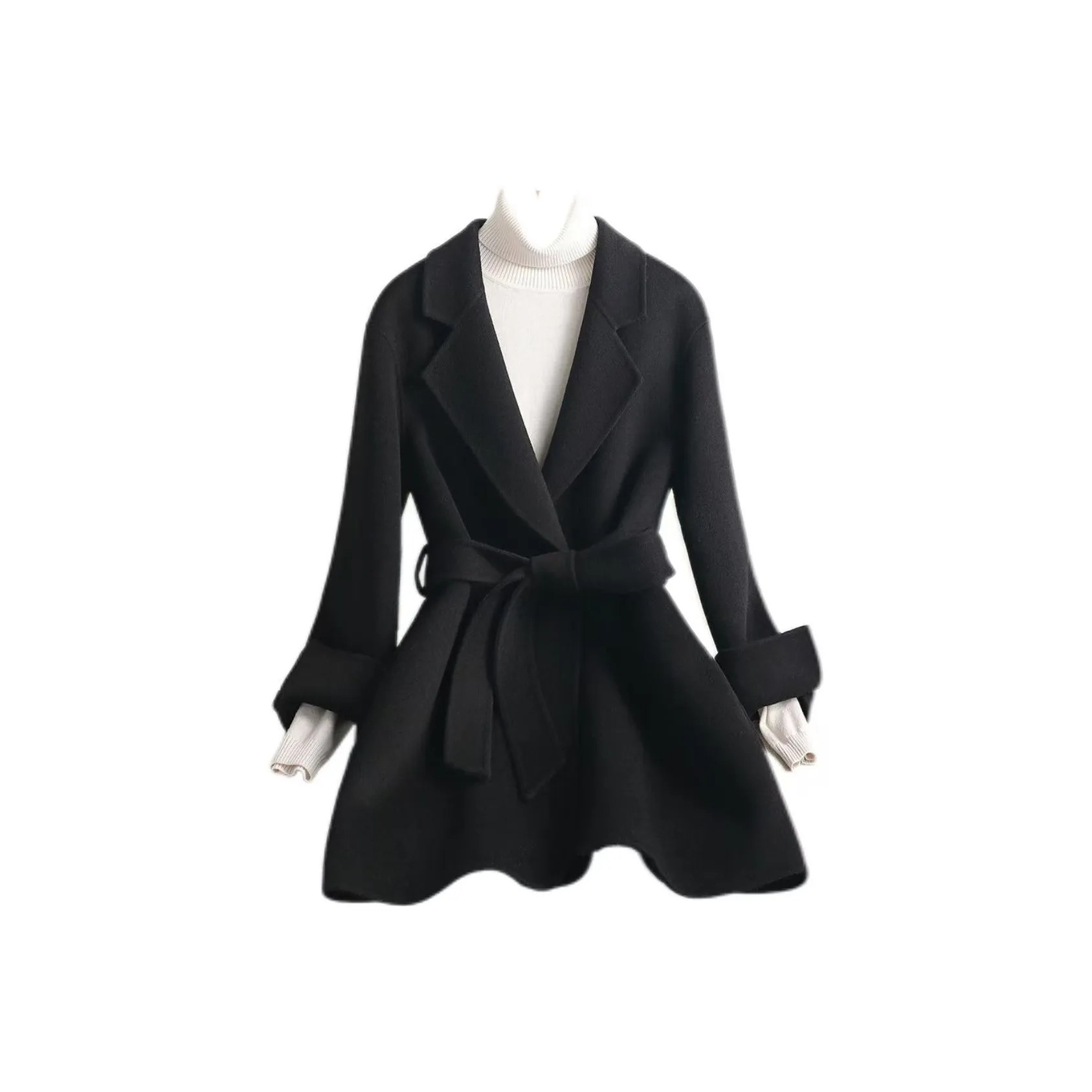 ONE SHALLOW Черное Женское Пальто