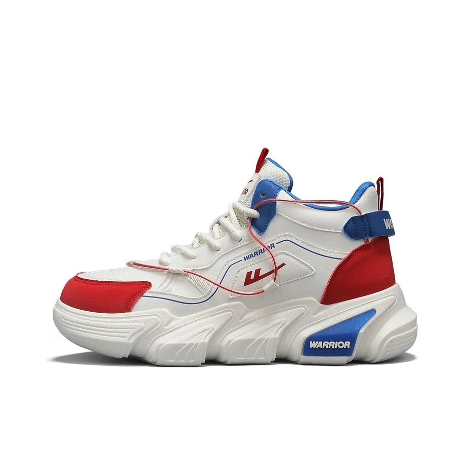Warrior Толстая подошва Высокие кеды Бежевый Красный Синий Мужской