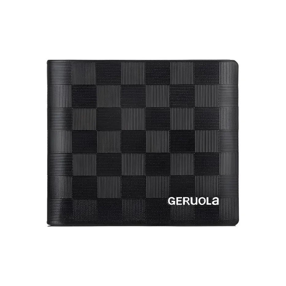 Gorora Кошелек из натуральной коровьей кожи стандартный мужской черный