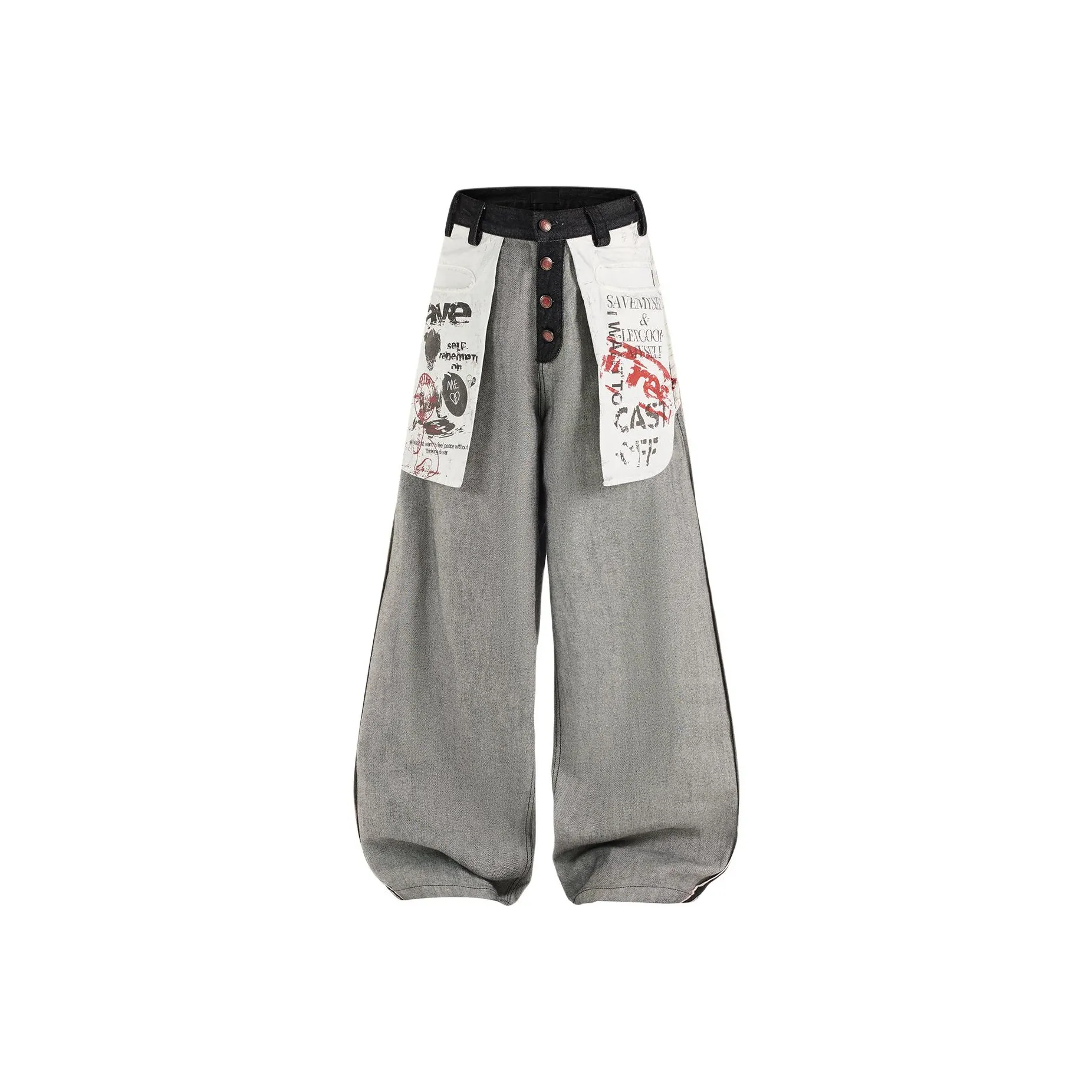 FRLMK Gray Men's Jeans FRLMK Серый Мужские Джинсы