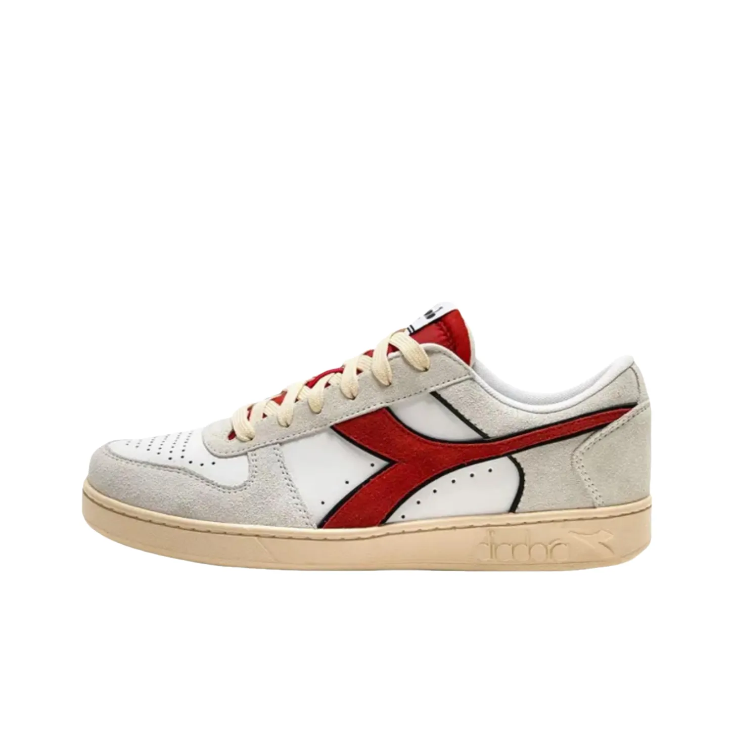 DIADORA Magic Basket Low Топ Скейтборд Кроссовки Унисекс Белый Красный