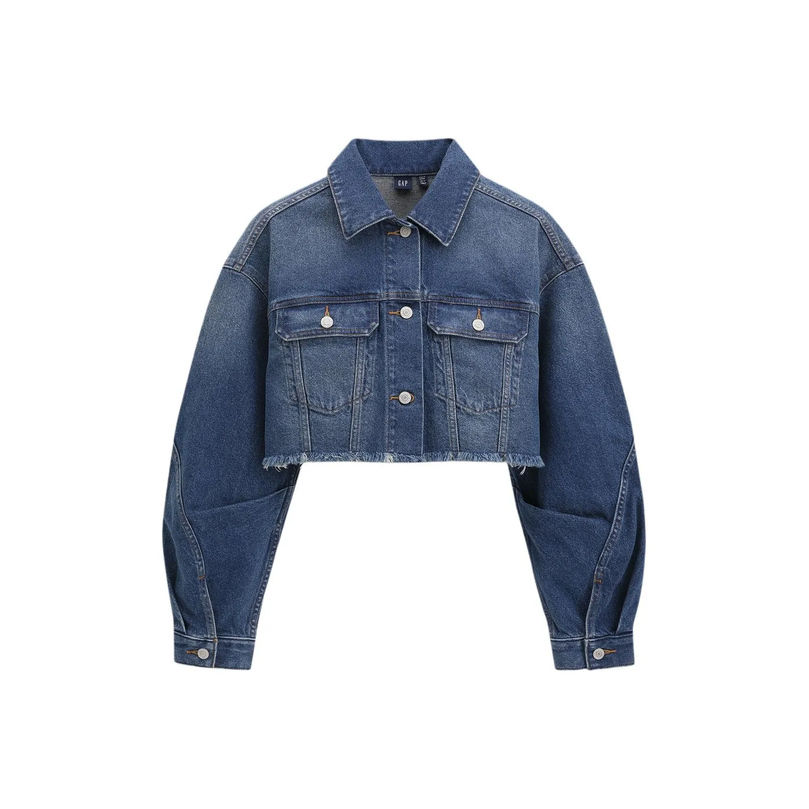 GAP Средняя стирка Женские джинсовые куртки