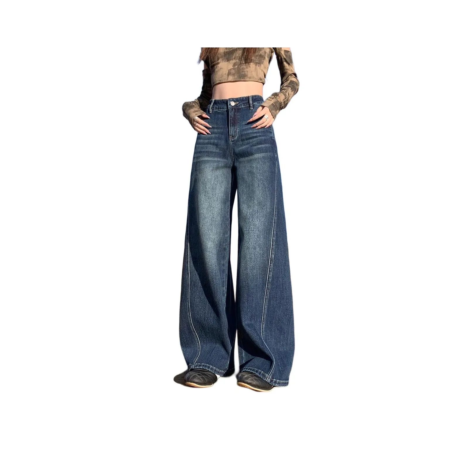 Tonlion Темно-синий женский джинсы