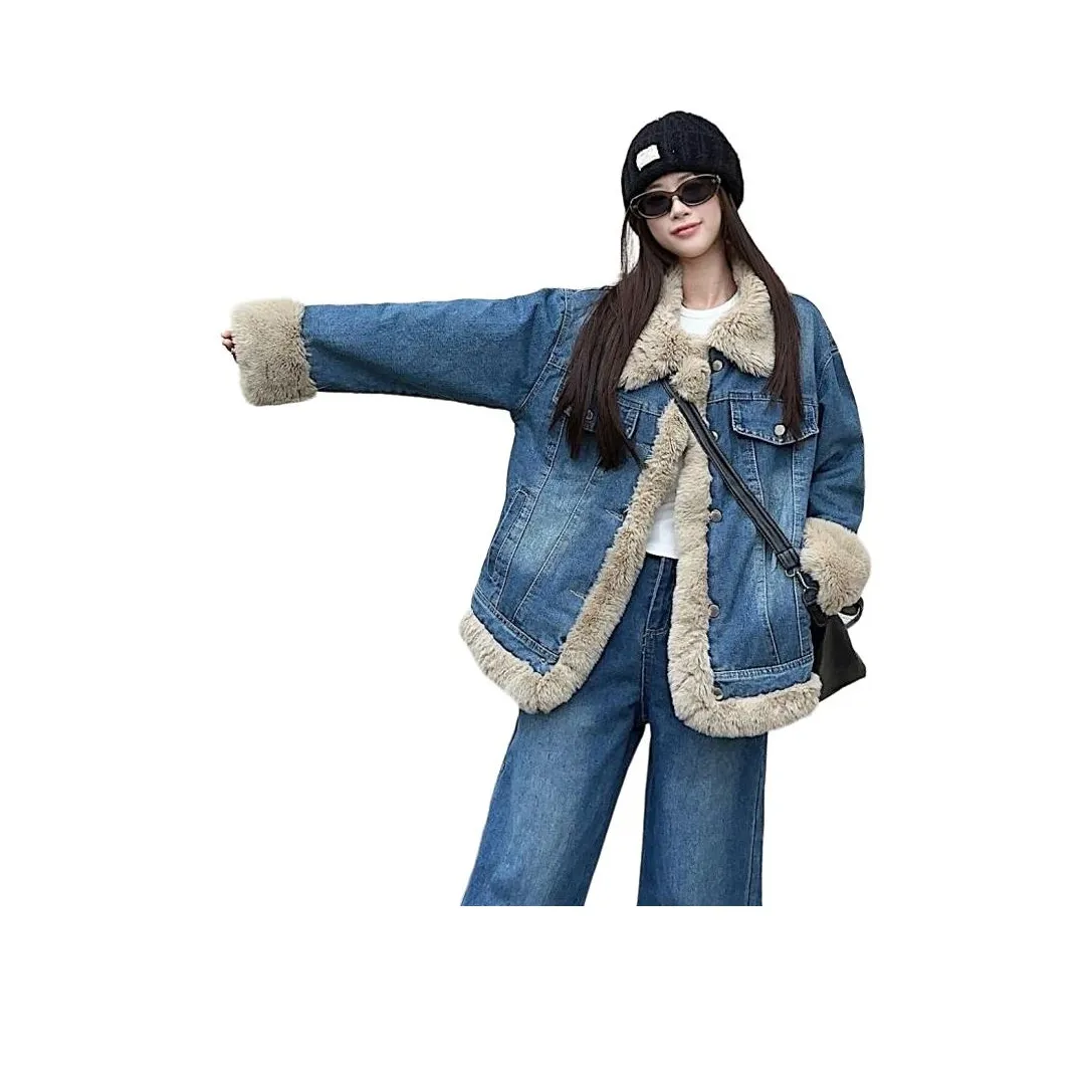 Dippanis Синий Женские Джинсовые Куртки