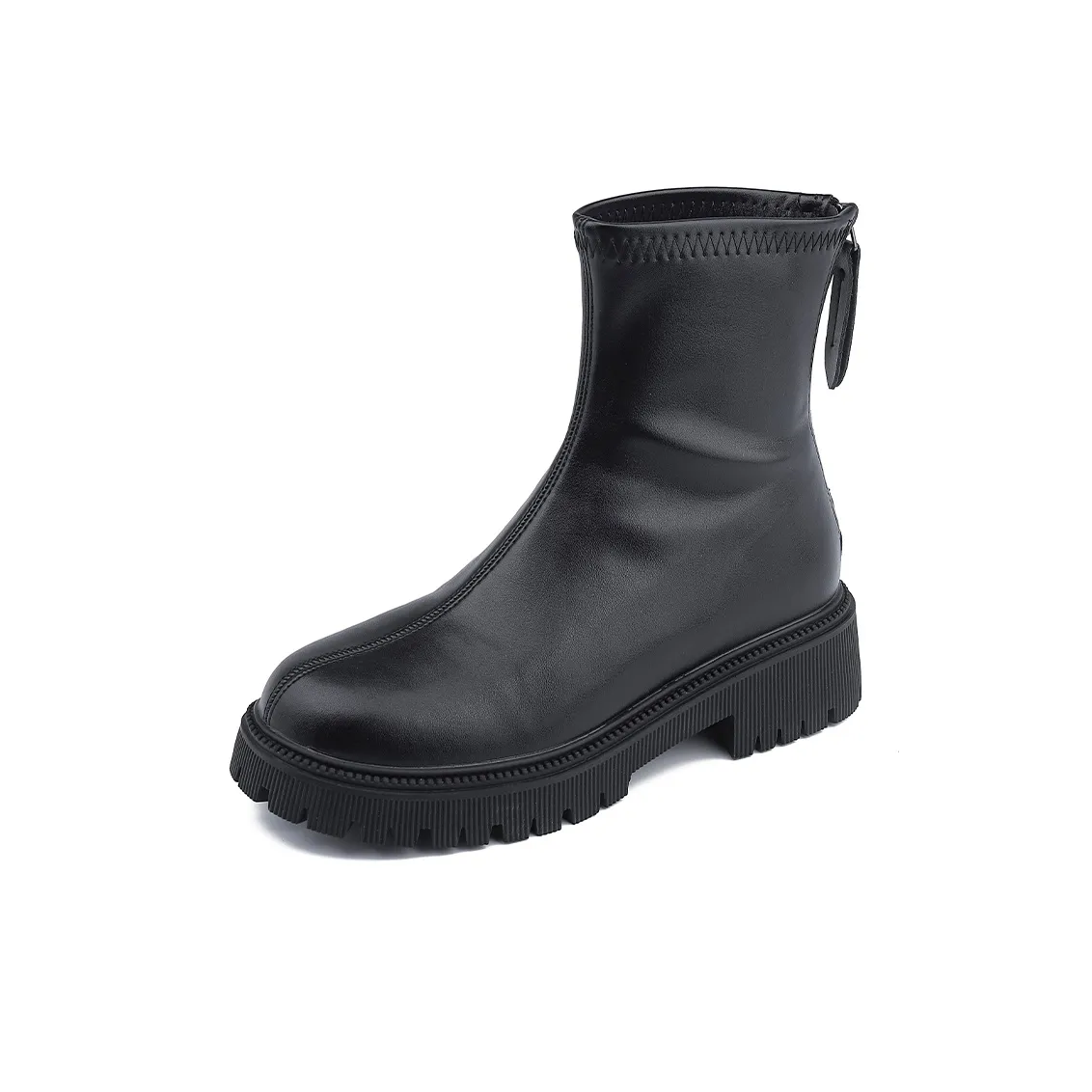 Lanza Мартинсы Британский Эластичный Платформа Маленький Похудение Ботинки для Женщин AUTUMN Ботильоны 5 см Женские