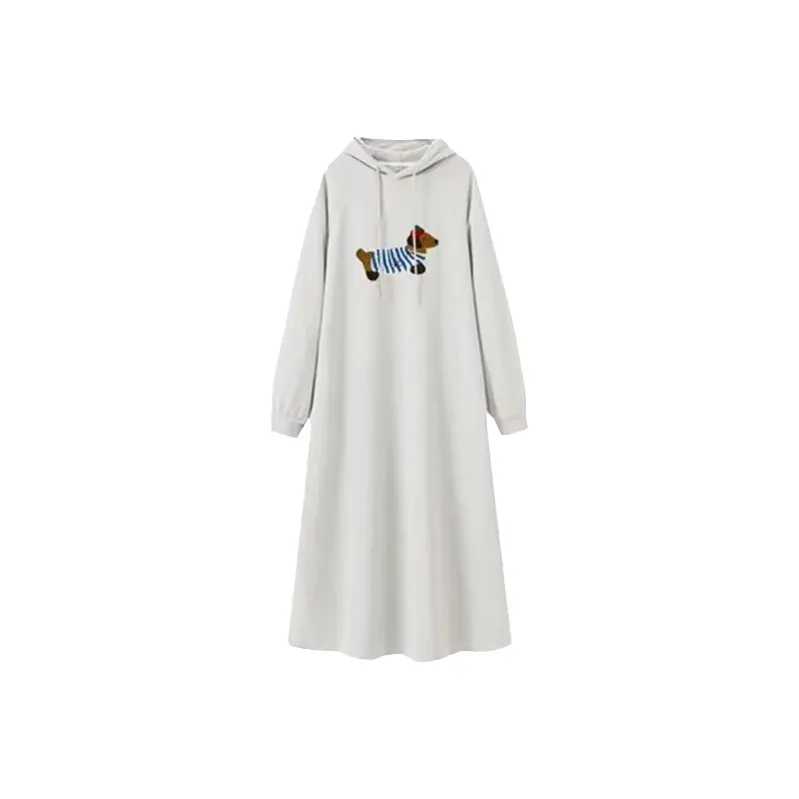 SCCREBEL OFFICIAL Длинное платье с длинными рукавами женское