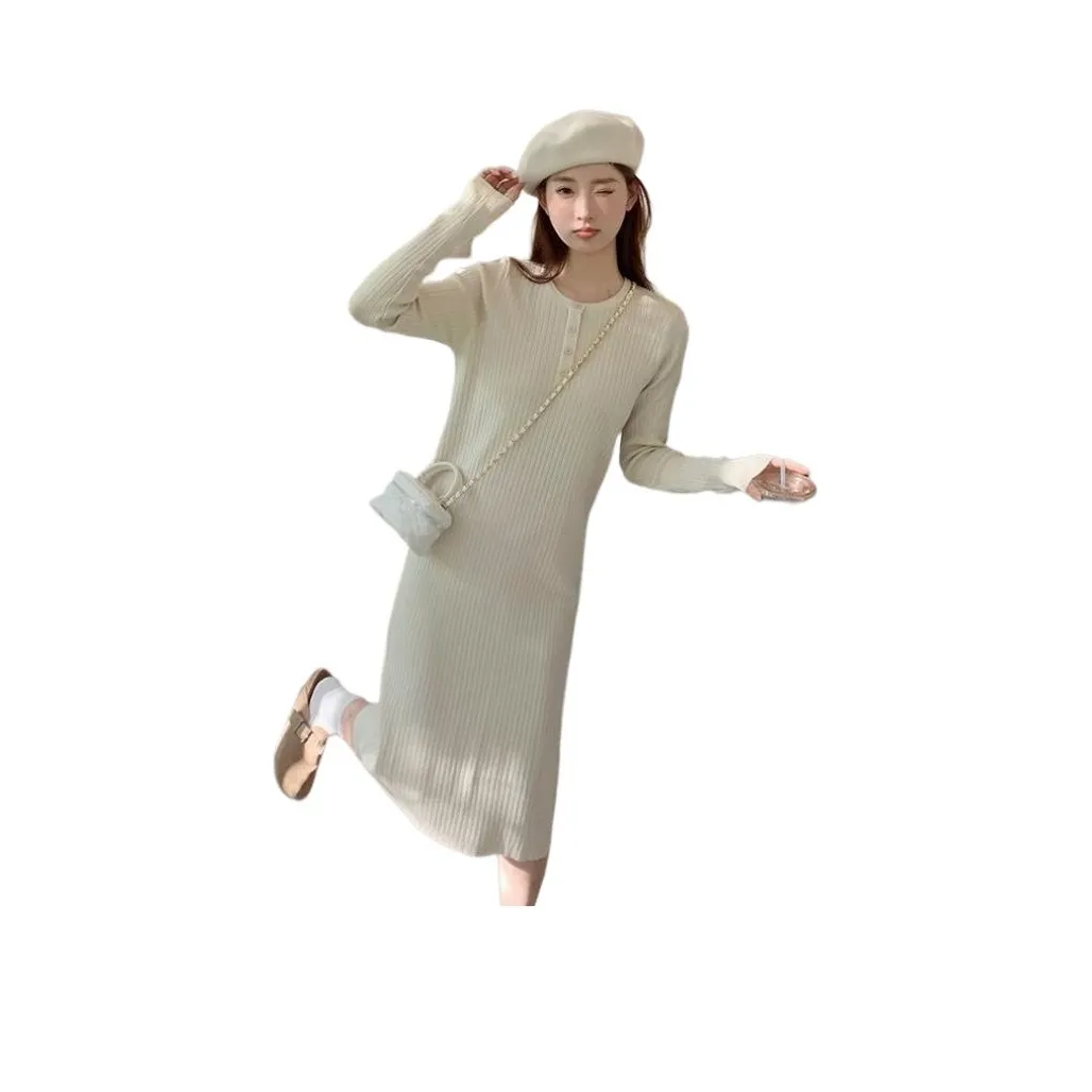 ЮЙЧЖАОЛИНЬ Длинное платье с длинными рукавами женское