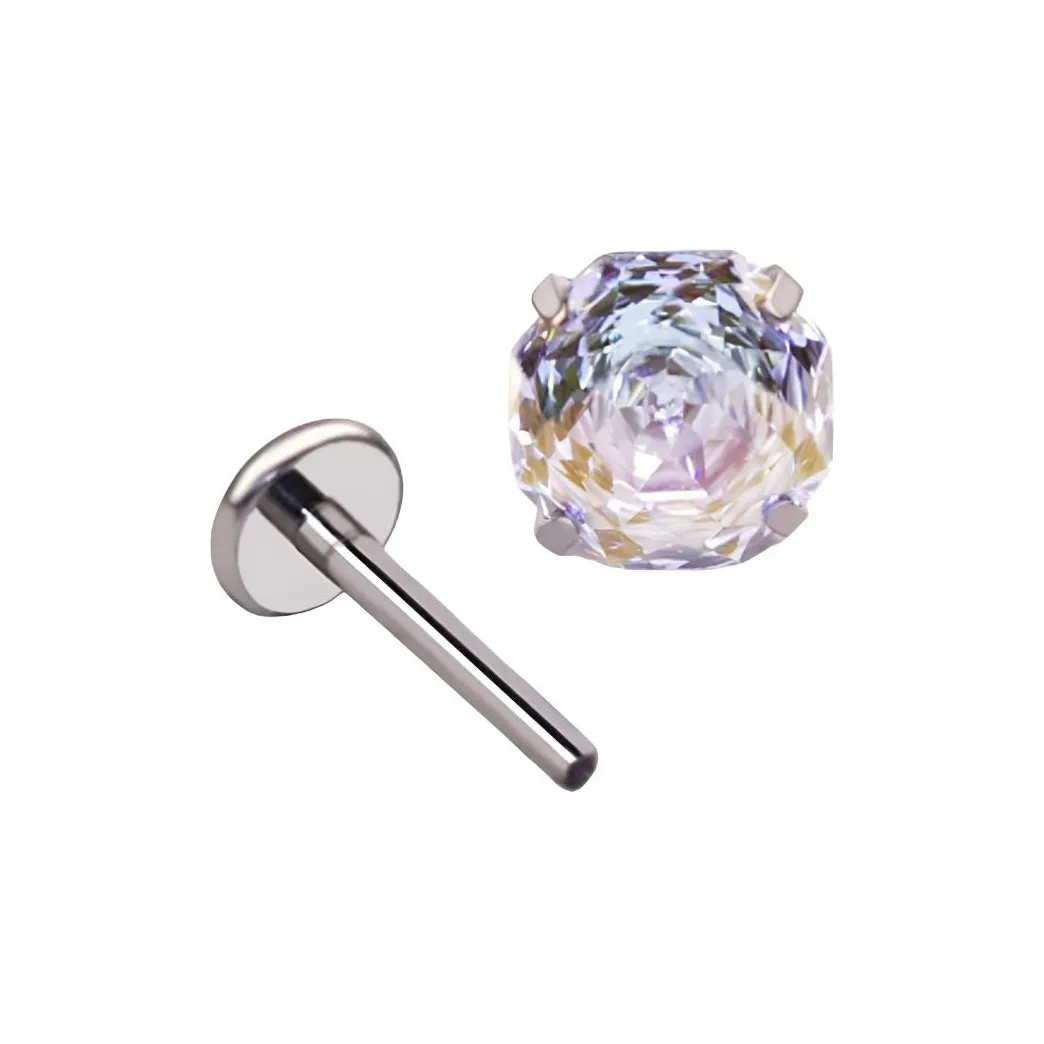 KAiLA Серьги-гвоздики с синтетическим кубическим цирконием женские