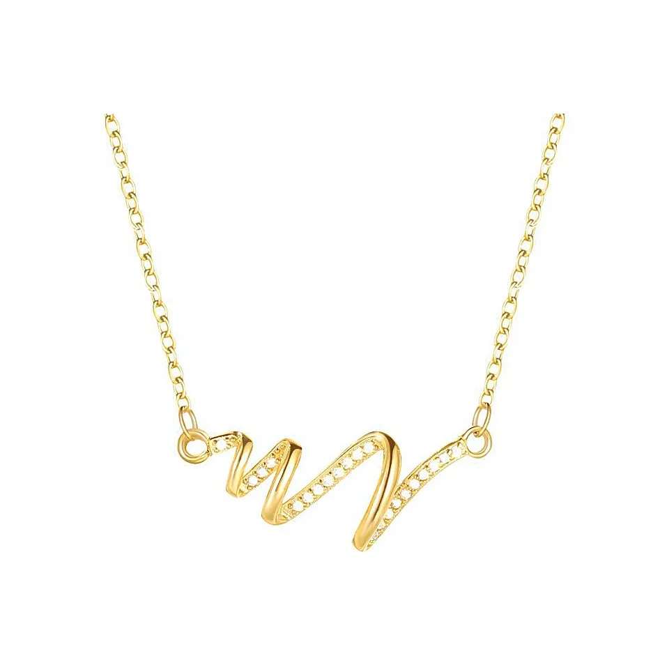 WEIJAS Золото-покрытое медное ожерелье для женщин