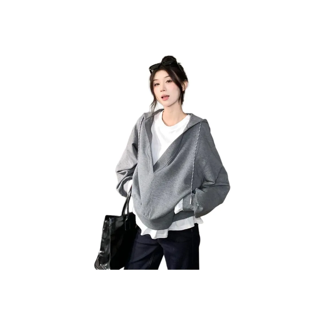 PZHK Серый Женский Свитшот