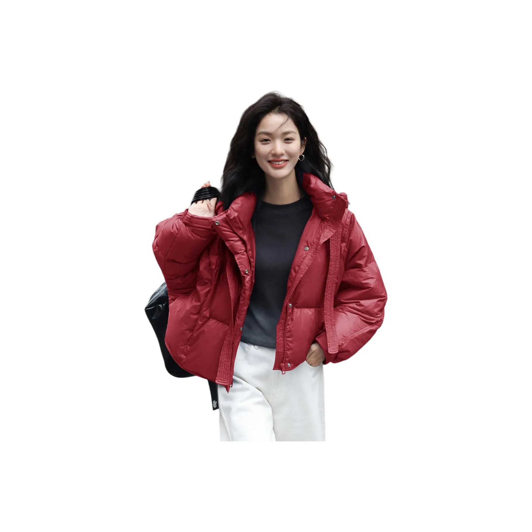 Dme Вишнево-красный Женский Пуховик