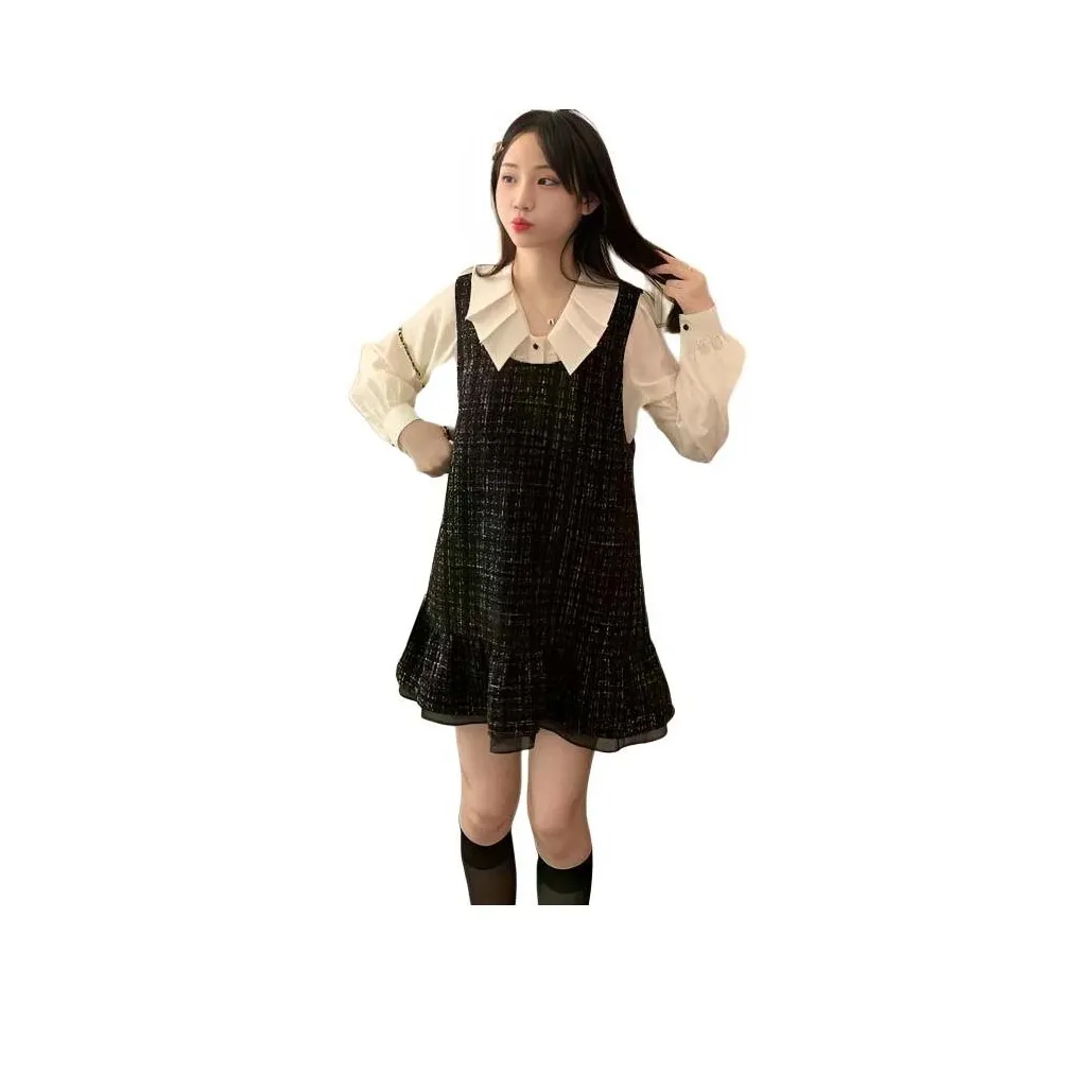 Dippanis Рубашка+Сарафан Женские Комплекты с Юбкой